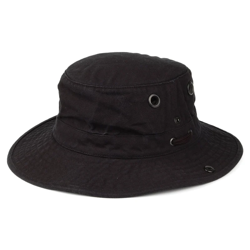 Tilley T3 Wanderer Packbarer Sonnenhut - Schwarz
