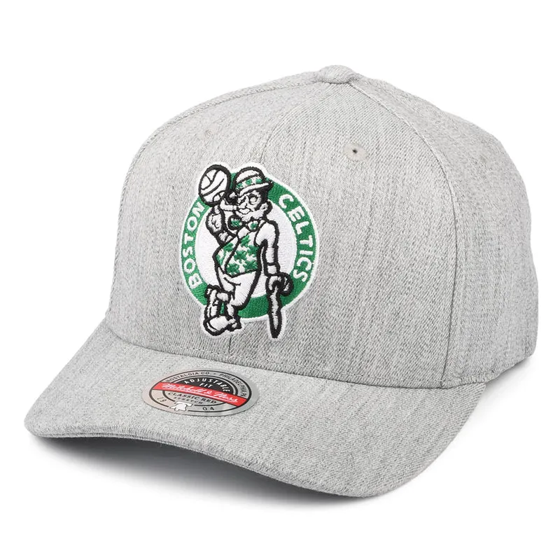Mitchell & Ness Boston Celtics Snapback Cap - NBA Team Heather Redline - Meliertes Grau