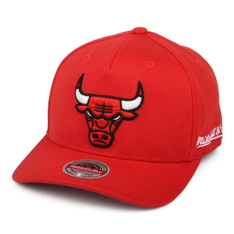 Mitchell & Ness Chicago Bulls Snapback Cap - NBA Dropback Solid Redline - Rot