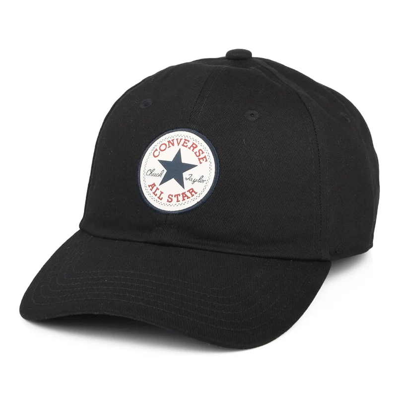 Converse Tip Off Baseball Cap aus Baumwolle - Schwarz