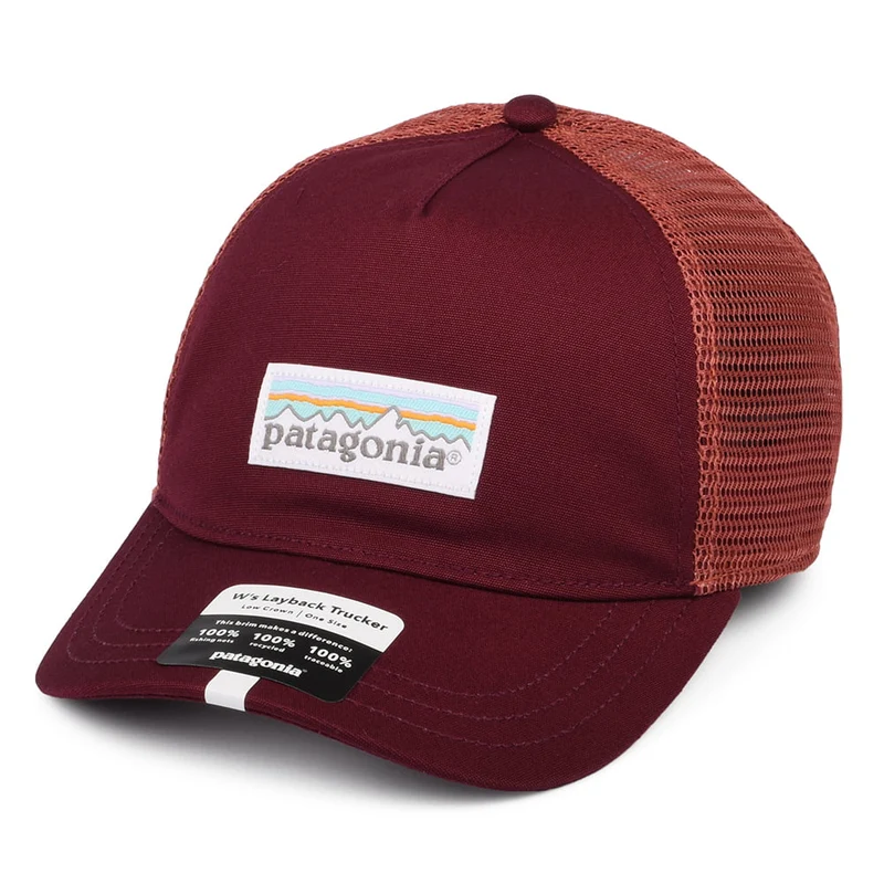 Patagonia Damen Pastell P-6 Label Layback Trucker Cap - Rot