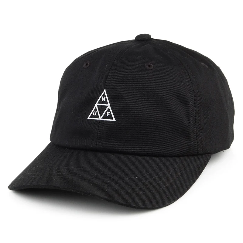 HUF Mini Triple Triangle Curved Visor Baseball Cap - Schwarz