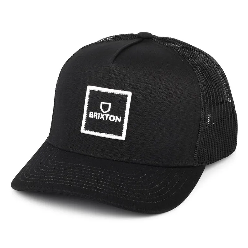 Brixton Alpha Block NetPlus MP Trucker Cap - Schwarz