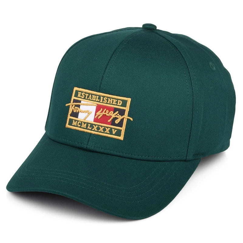 Tommy Hilfiger TH Patch Signature Baseball Cap - Flaschengrün