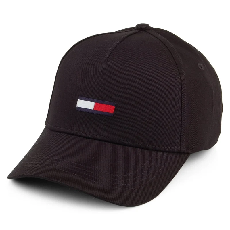 Tommy Hilfiger TJM Flag Baseball Cap - Schwarz
