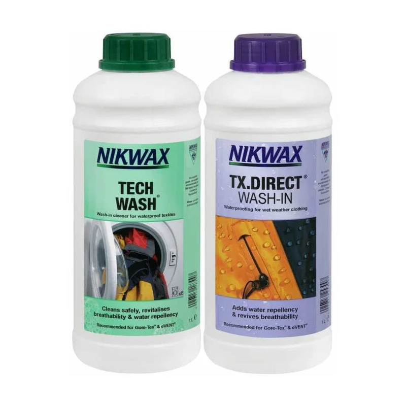 Nikwax - Twinpack Tech Wash & TX.Direct Einwasch-Imprägnierung // 1L
