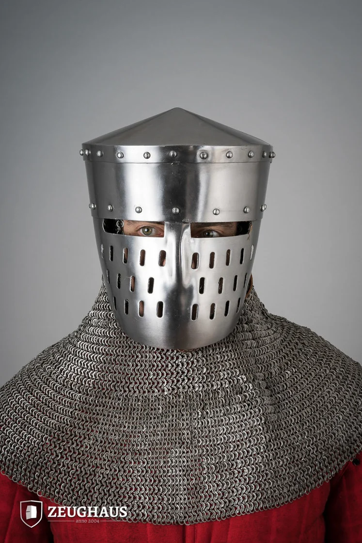 Frühe Kalota mit Gesichtsmaske 1,6mm Poliert