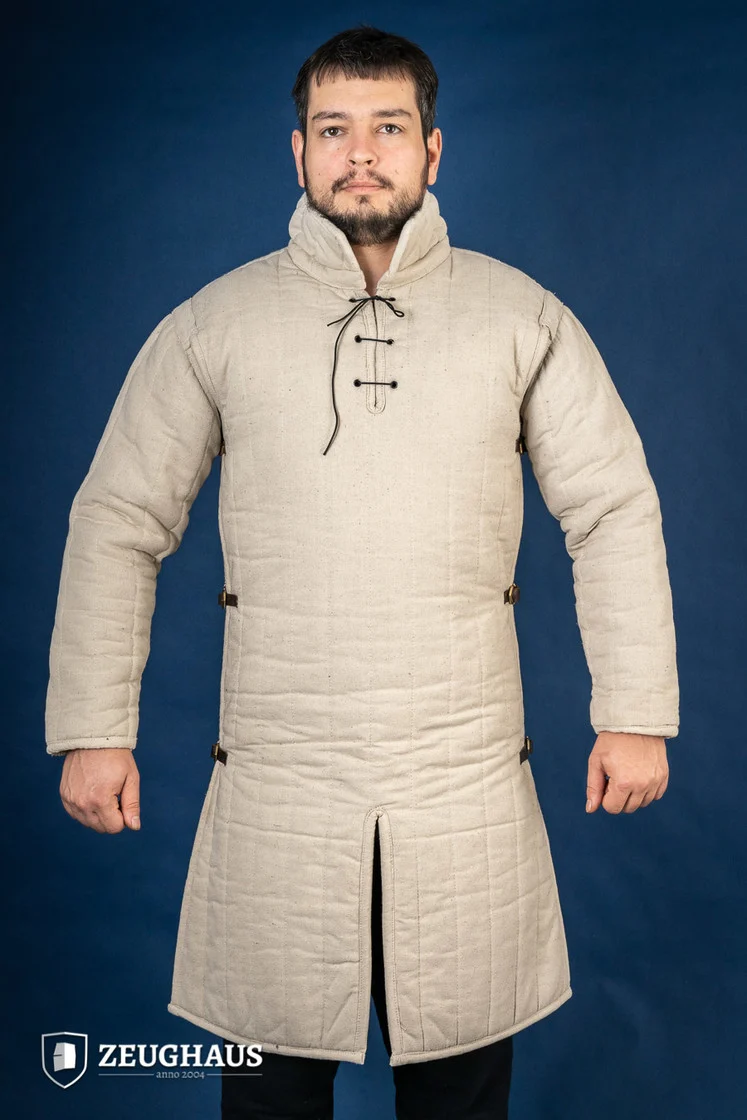 Gambeson mit Seitlichen Verschlüssen Natur