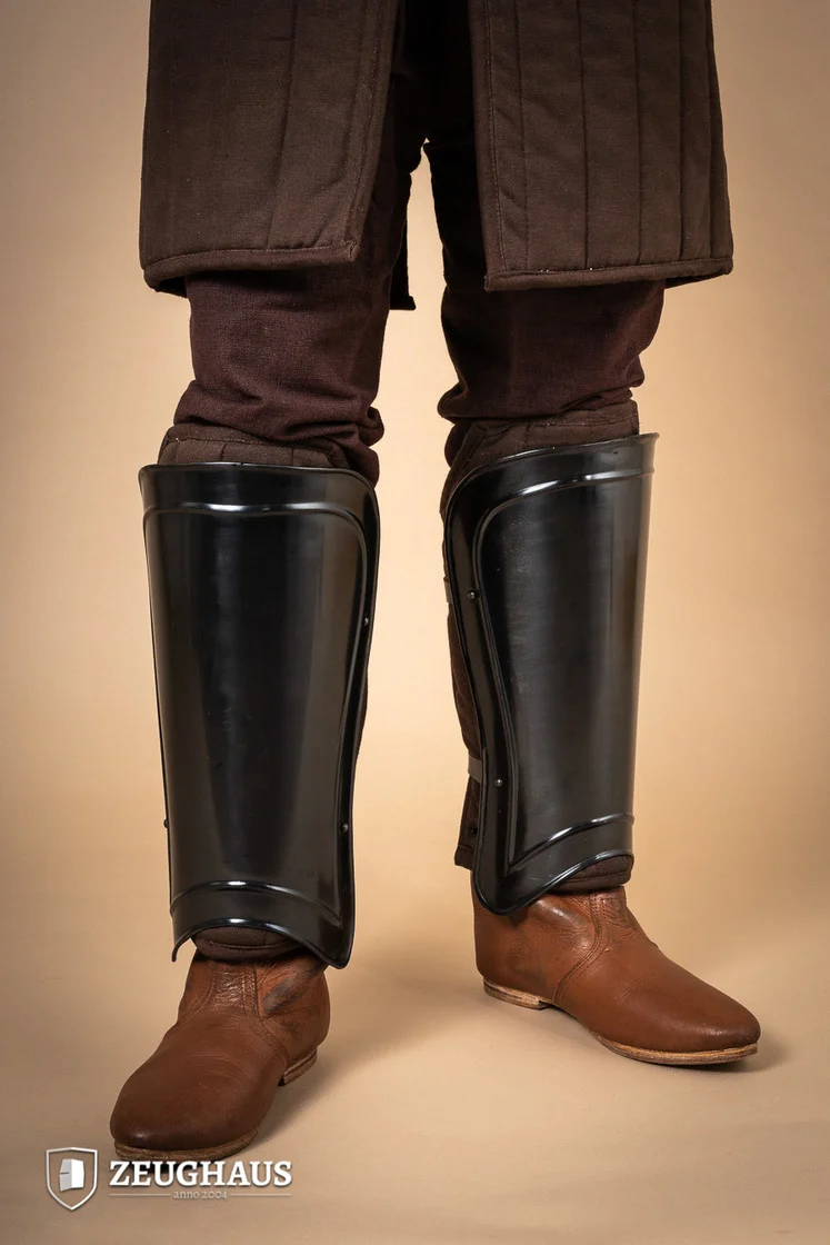 Beinschienen Warrior Brüniert
