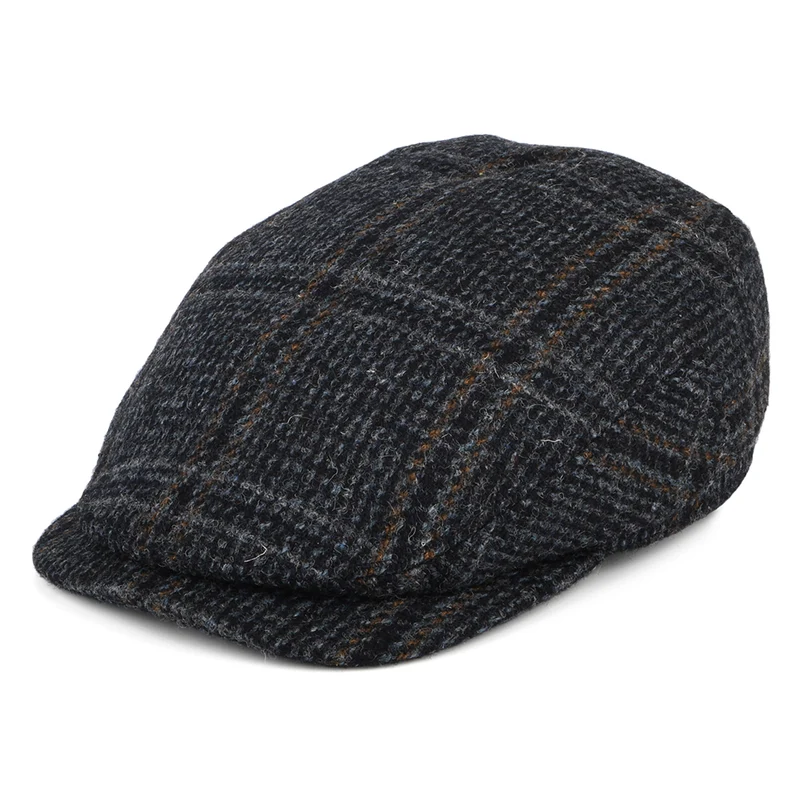 Failsworth Finsbay Extented Bill HARRIS TWEED Schiebermütze - Marineblau