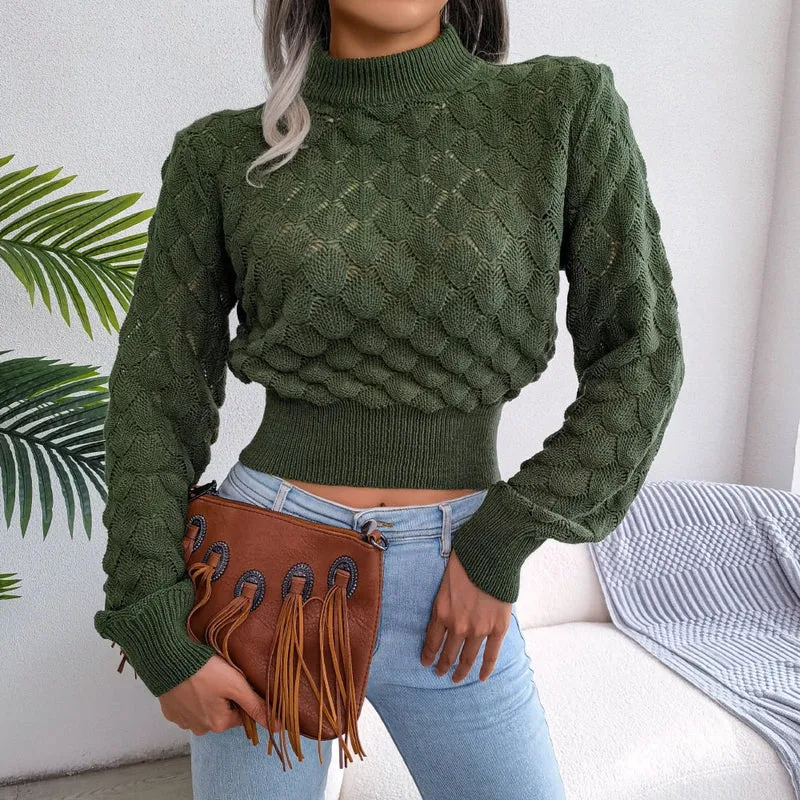 MidnightShirt I Herbstlicher Strickpullover für Frauen