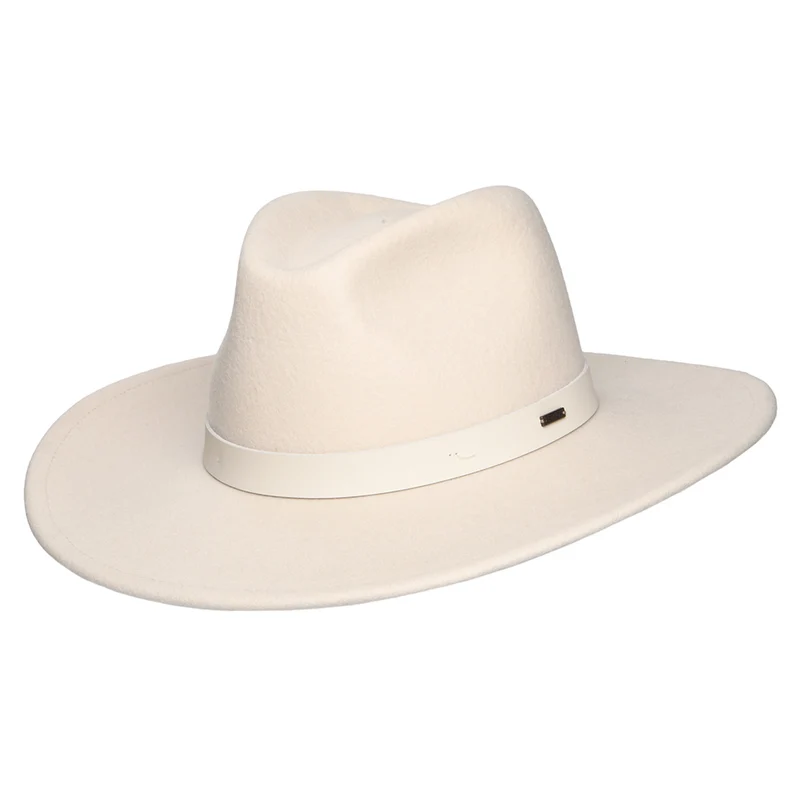 Brixton Harper Fedora Hut aus Wollfilz - Creme