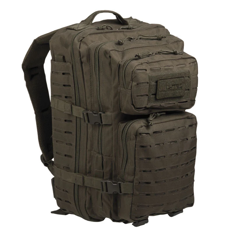 Mil-Tec - Laser Cut Assault Großer Rucksack (36L) // Olivgrün