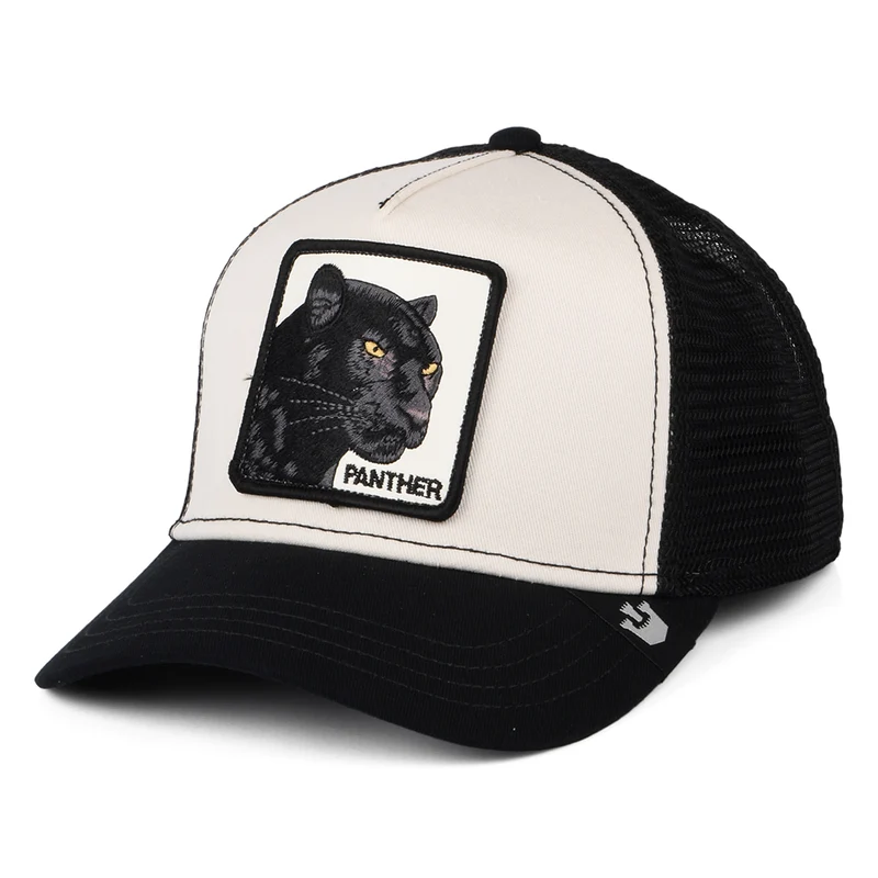 Goorin Black Panther Trucker Cap - Schwarz-Weiß