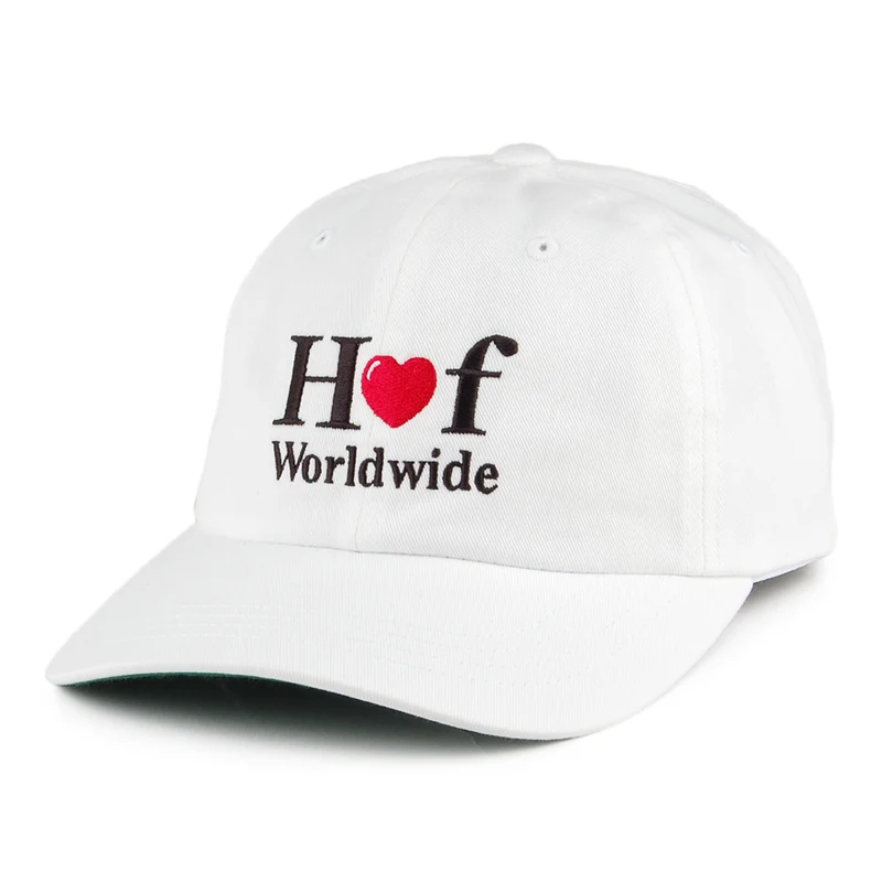 HUF Love Curved Visor Baseball Cap - Weiß