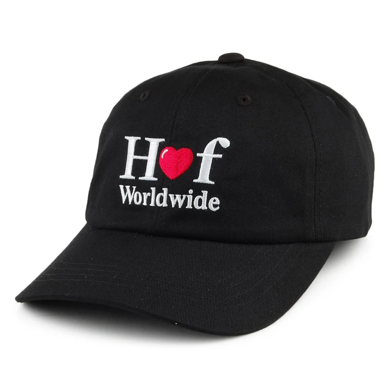 HUF Love Curved Visor Baseball Cap - Schwarz