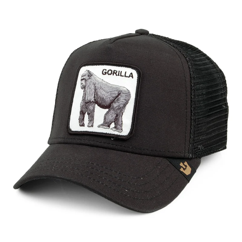 Goorin Brothers King of The Jungle Trucker Cap - Schwarz