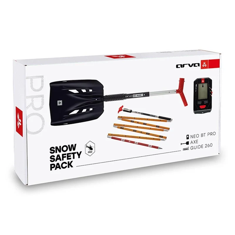 Arva Pack Safety Box Pro Neo BT Pro, Probe Guide 260 Sonde, Axe Schaufel
