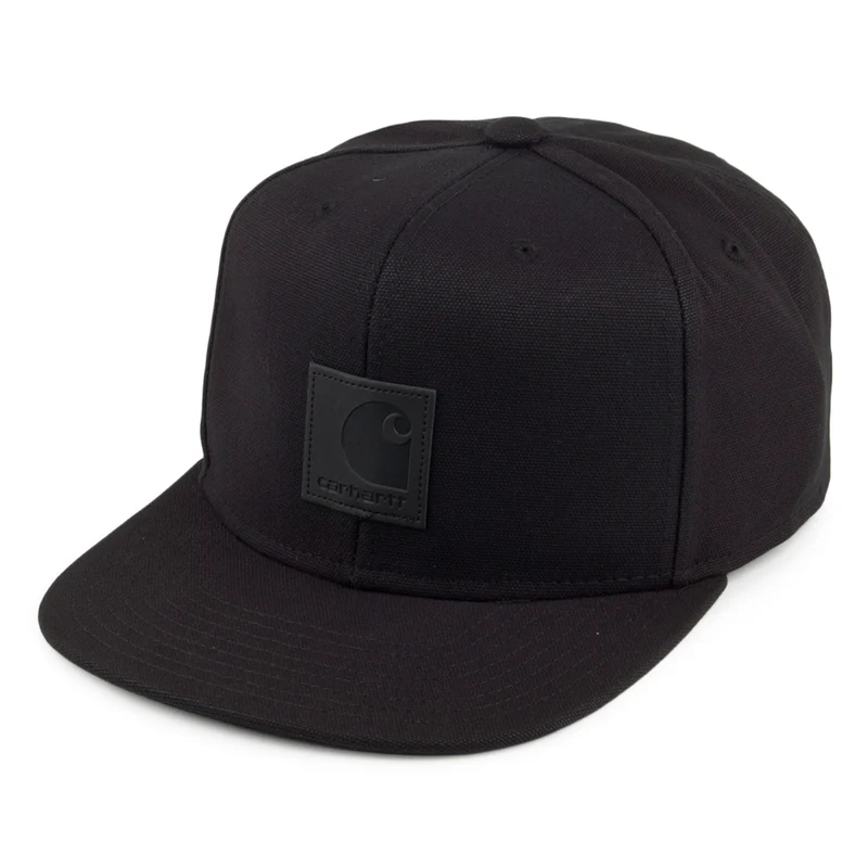 Carhartt WIP Logo Snapback Cap - Schwarz