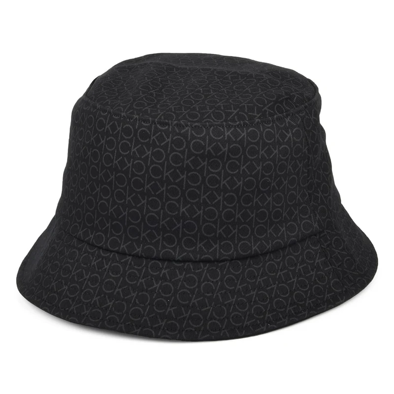 Calvin Klein Mono Blend Fischerhut aus Baumwolle - Schwarz