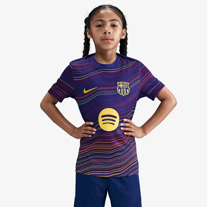 Nike FC Barcelona 25/26 Kinder Dri-FIT Academy Pro Pre-Match Heimtrikot