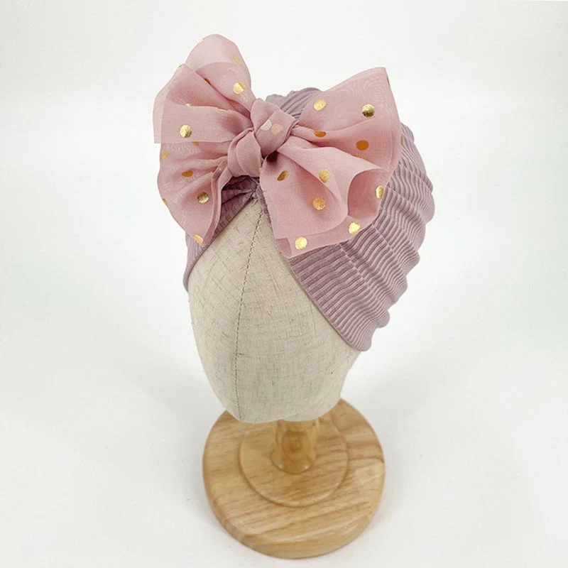 Weiche Baby-Turbanmütze mit Rüschendetail – Herbstzauber KuschelGlanz (1+1 Gratis)