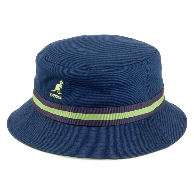 Kangol Lahinch Fischerhut mit Streifen - Marineblau