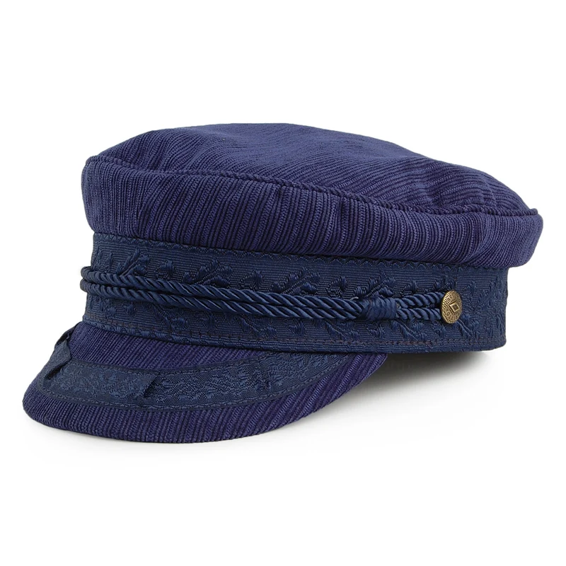 Brixton Albany Schiffermütze Ridged - Marineblau