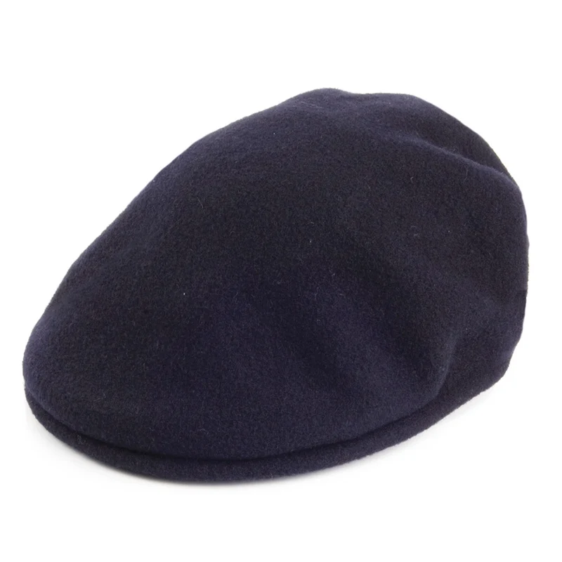 Kangol 504 Schiebermütze aus Wolle - Marineblau