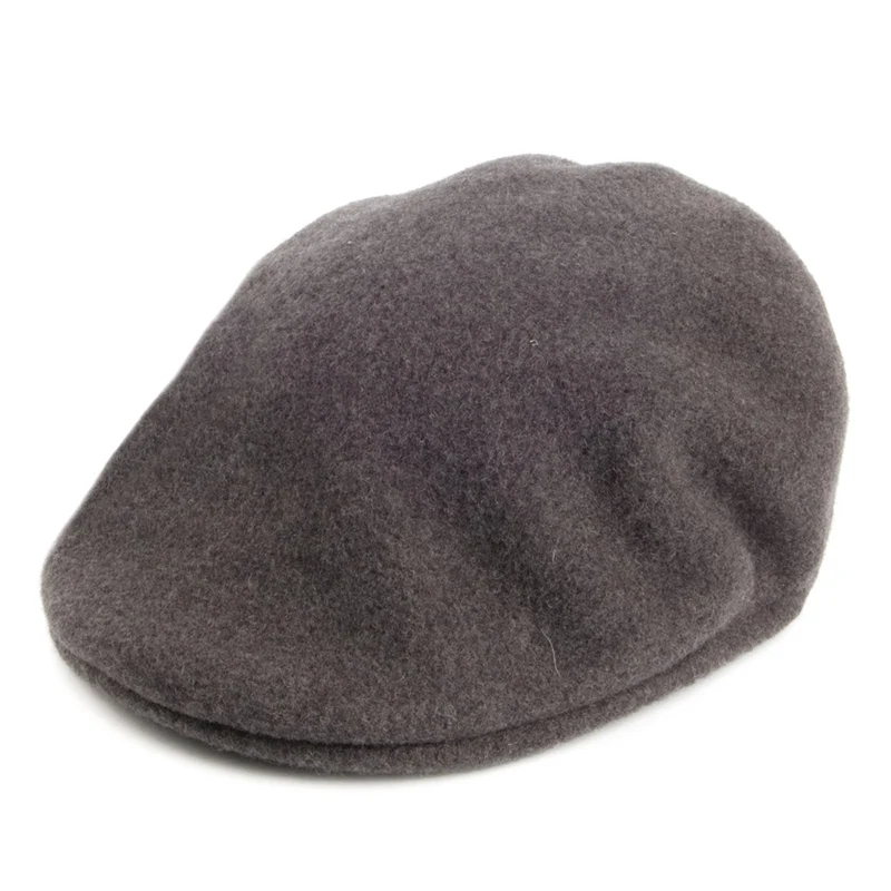 Kangol 504 Schiebermütze aus Wolle - Dunkles Flanellgrau