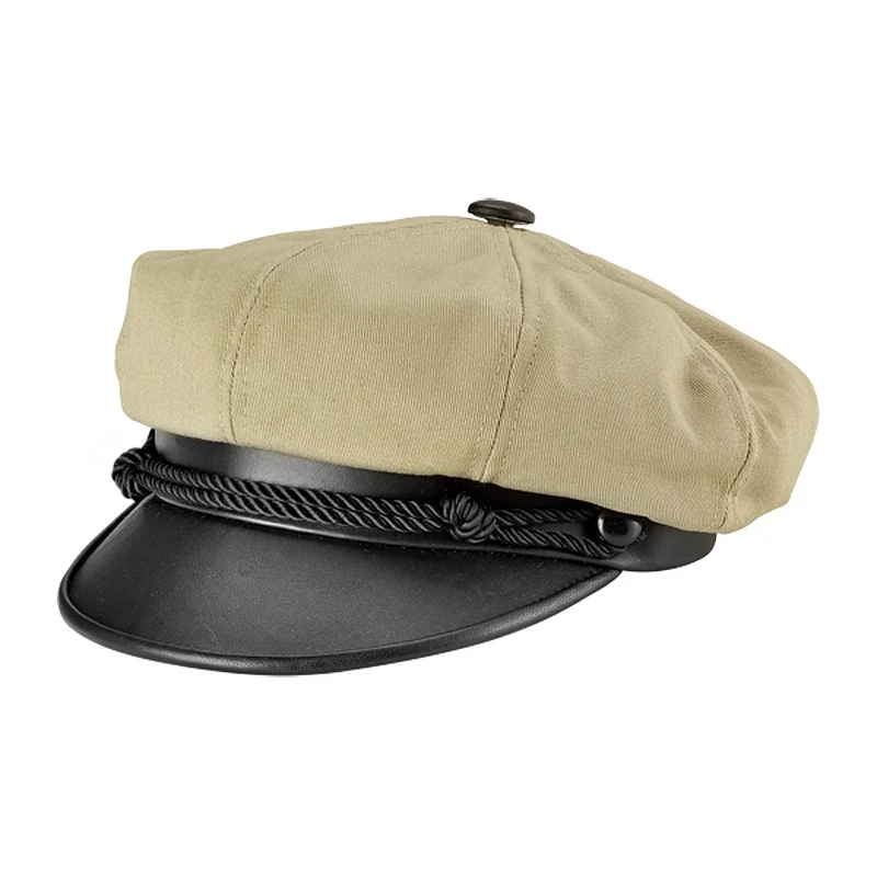 New York Hat Co. Brando Schiffermütze aus Segeltuch - Khaki