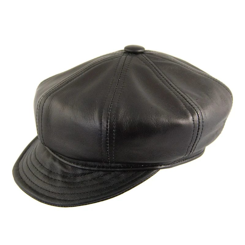 New York Hat Co. Spitfire Ballonmütze aus Lammleder