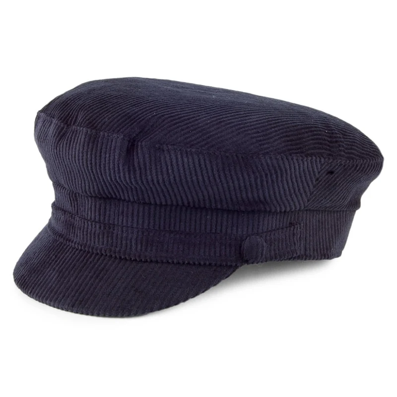 Failsworth Mariner Schiffermütze aus Kordsamt - Marineblau