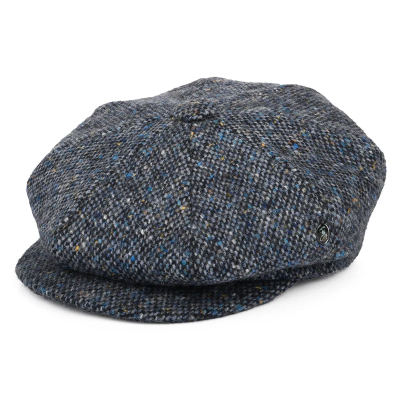 City Sport Donegal Tweed Ballonmütze Marl - Blau
