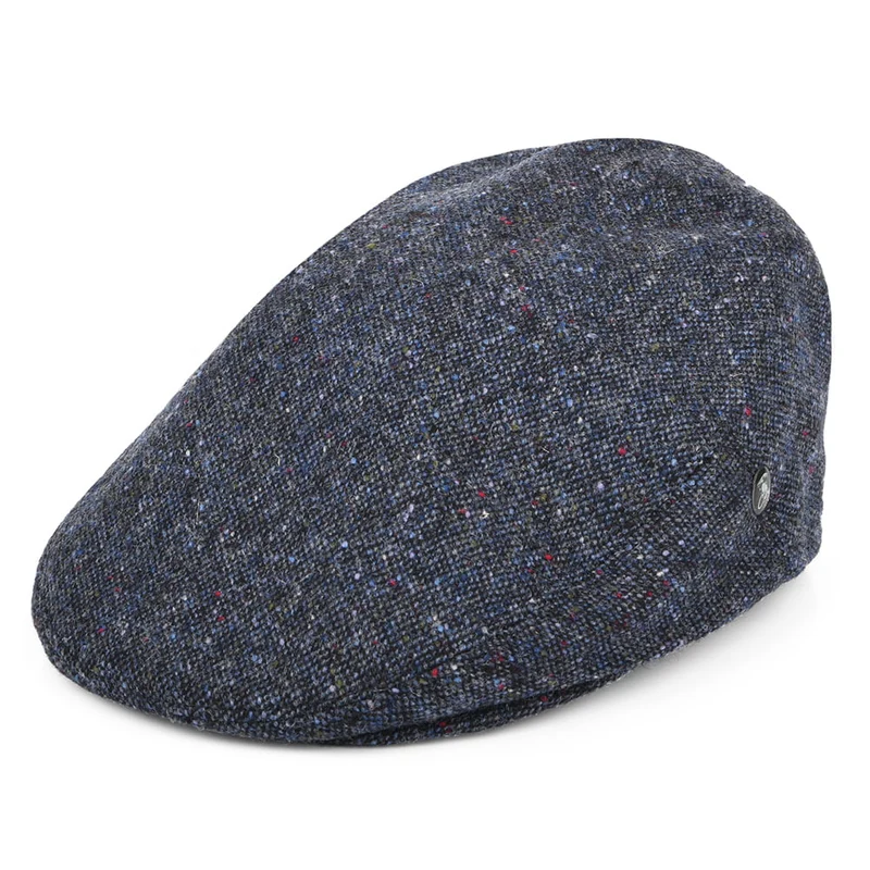 City Sport Donegal Tweed Schiebermütze Marl - Marineblau
