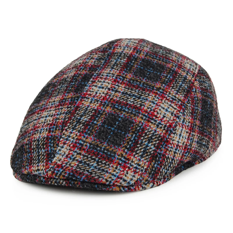Crambes Delme Schiebermütze Ascot mit Schottenkaro - Mehrfarbig