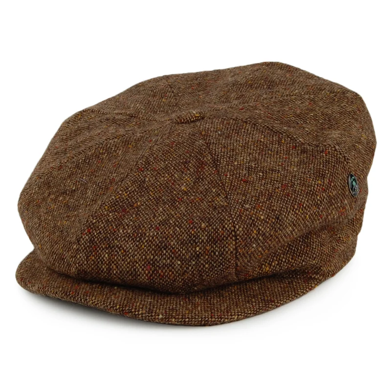City Sport Donegal Tweed Ballonmütze - Braun-Multi