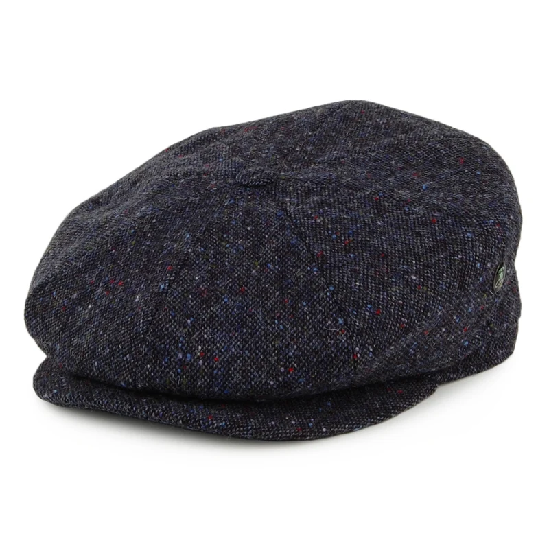 City Sport Donegal Tweed Ballonmütze - Marineblau-Multi