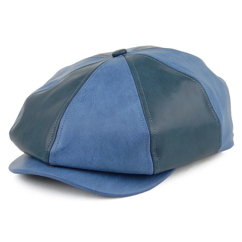 Brixton Brood Ballonmütze Multi-Paneelen - Blau-Marineblau