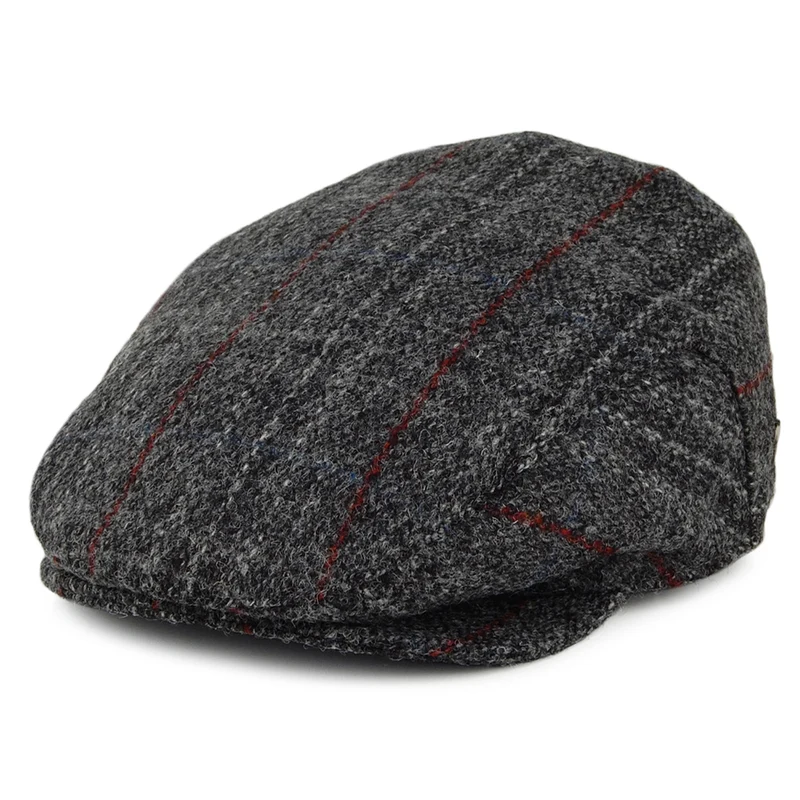 Jaxon & James Loch Alsh HARRIS TWEED Schiebermütze - Grau Multi