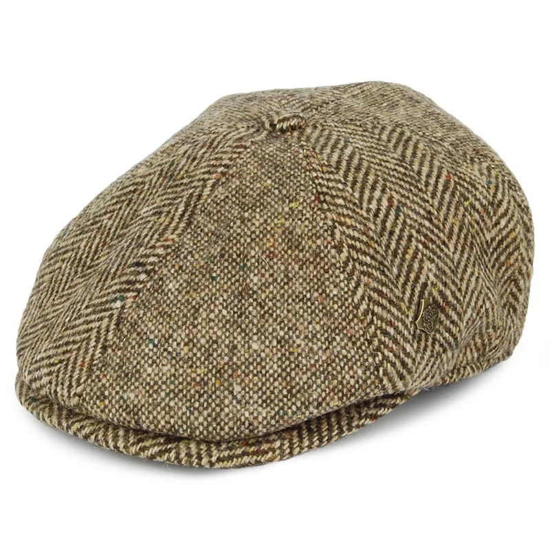 Failsworth Wexford Donegal Tweed Ballonmütze - Braun