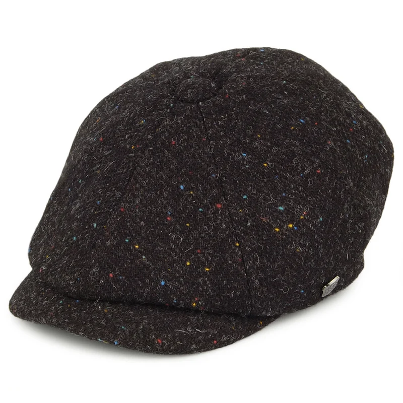 Failsworth Carloway HARRIS TWEED Ballonmütze - Anthrazit