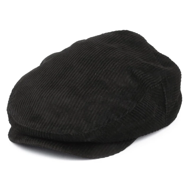 Brixton Hooligan Kord Schiebermütze - Schwarz