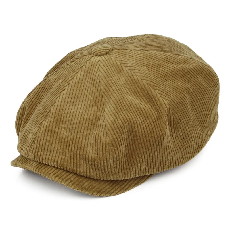 Stetson Hatteras Kord Ballonmütze - Rehbraun