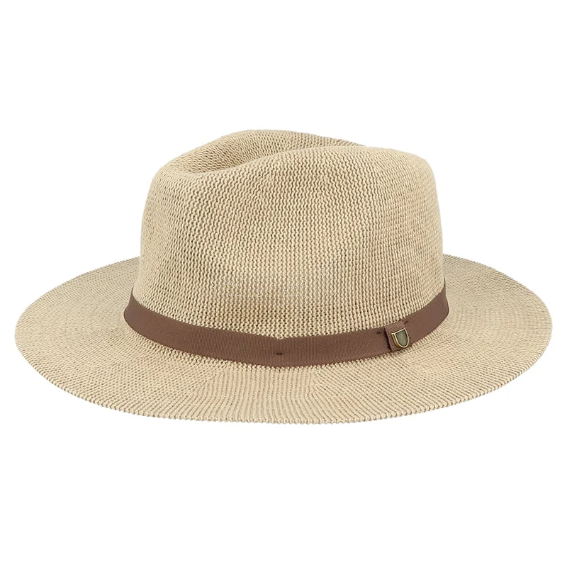 Brixton Messer Packbarer Fedora Hut gestrickt - Hellbraun