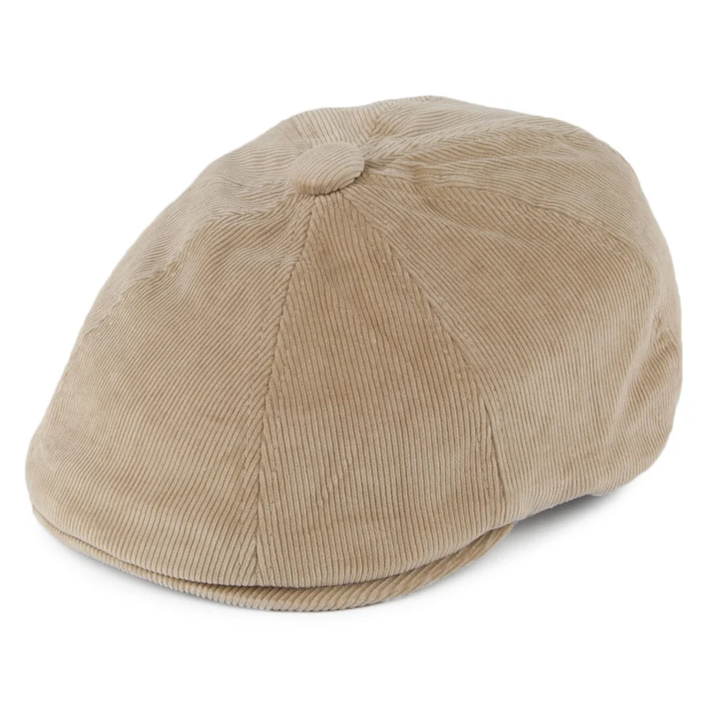 Kangol Hawker Kord Ballonmütze - Beige