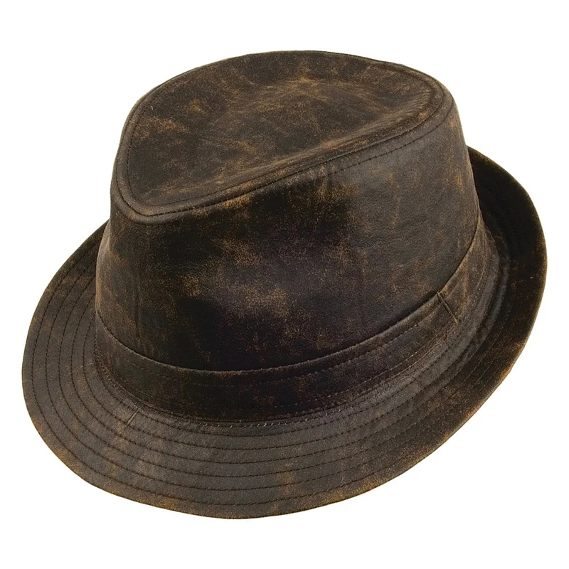Jaxon & James Verwitterter Trilby - Braun