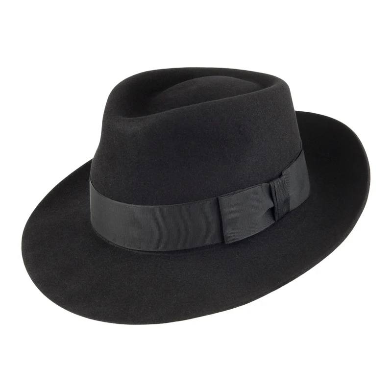 Christys Casablanca Fedora - Schwarz