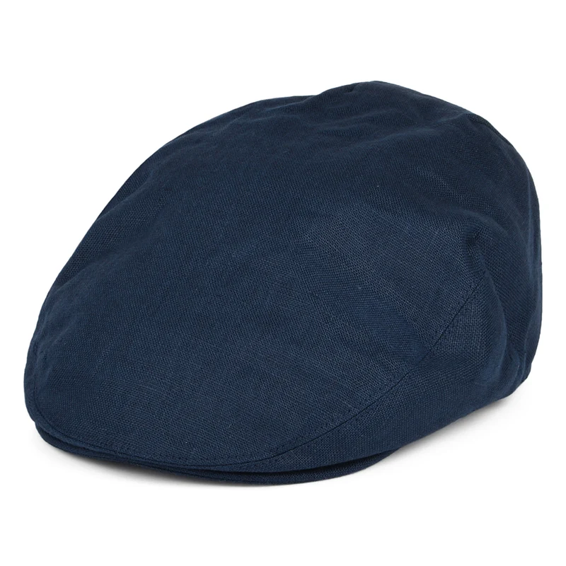 Failsworth Schiebermütze aus Irishem Leinen - Marineblau