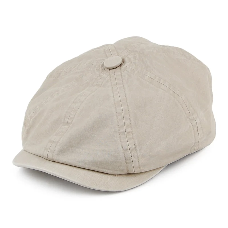 Stetson Hatteras Ballonmütze aus Bio Baumwolle - Sand